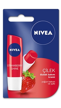 Nivea Lip Care Cream 5,5 ml Strawberry Picture of Nivea Lip Care Cream 5,5 ml Strawberry