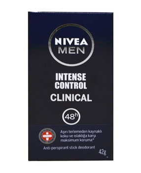 P-Nivea Men Intense Control Clinical Stick 42 gr nivea, nivea men, nivea stick, sitik, koltuk altı sitik, stick, ter kokusu önleyici, koltuk altı stiği, koltuk altı stick, koltuk altı roll on, nivea intense control clinic
