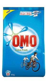 P-Omo Powder Laundry Detergent Active Fresh 8 Kg Picture of P-Omo Powder Laundry Detergent Active Fresh 8 Kg