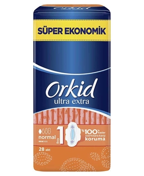 Orkid Hijyenik Ped Ultra Extra 28'li Normal Picture of Orkid Hijyenik Ped Ultra Extra 28'li Normal