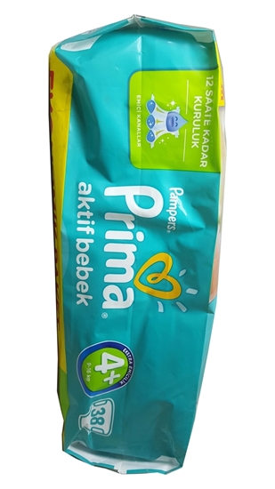 Picture of XPampers Prima Aktif Bebek No:4+ Maxi Plus Ekonomik Bebek Bezi 38'li