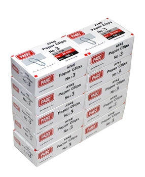 Paso Ataş No.3 10'lu Paket paso, ataş, ataç, kağıt tutucu, kağıt atacı, kağıt ataşı, ataş satın al, ataş fiyatları, ataç satın al, ataç fiyatları, ofis malzemeler, ofis ürünleri