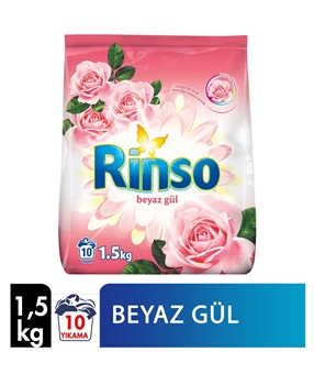 Rinso Matik Toz Çamaşır Deterjanı 1.5 Kg Beyaz Gül Picture of Rinso Matik Toz Çamaşır Deterjanı 1.5 Kg Beyaz Gül