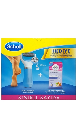 Picture of P-Scholl Diamond Mavi Ayak Törpüsü Veet Hassas Ağda Bandı Hediyeli