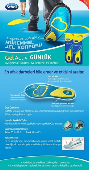 Picture of SCHOLL GEL ACTIV INSOLE DAILY MEN)