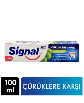 Signal Diş Macunu Çürüklere Karşı Etkili Yeşil Elma Ferahlığı 100 ml Picture of Signal Diş Macunu Çürüklere Karşı Etkili Yeşil Elma Ferahlığı 100 ml