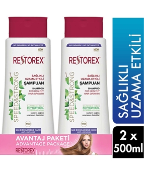 Restorex Şampuan 500 ml + 500 ml Hediye Saç Dökülmesine Karşı Picture of Restorex Şampuan 500 ml + 500 ml Hediye Saç Dökülmesine Karşı
