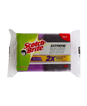 Scotch Brite Extreme Tırnak Koruyuculu Bulaşık Süngeri 2'li scotch brite, scotch brite bulaşık süngeri, bulaşık süngeri