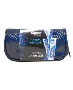 Signal Anında Beyazlık Komple Bakım Seti signal, signal diş fırçası, signal diş macunu, diş fırçası, diş macunu, signal white now, signal double face diş fırçası, signal seyahat seti