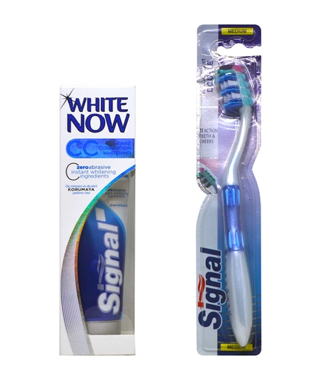 signal, signal diş fırçası, signal diş macunu, diş fırçası, diş macunu, signal white now, signal double face diş fırçası, signal seyahat seti