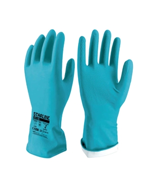 Starline Kauçuk Eldiven STL-38 Mavi no 9-9,5 starline, iş eldiveni, kimyasal koruyucu eldiven, kauçuk eldiven, iş kıyafetleri, iş eldivenleri
