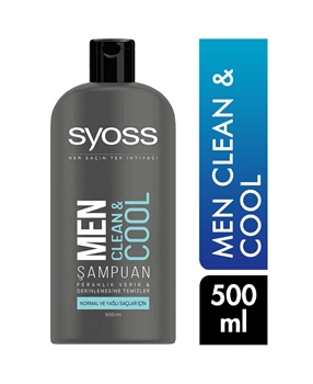 Syoss Şampuan 500 Ml Men Clean&Cool Picture of Syoss Şampuan 500 Ml Men Clean&Cool