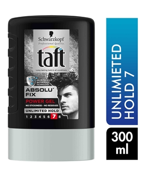 Taft Hair Gel 300 ml Mega Absolutefix Black Picture of  Taft Hair Gel 300 ml Mega Absolutefix Black