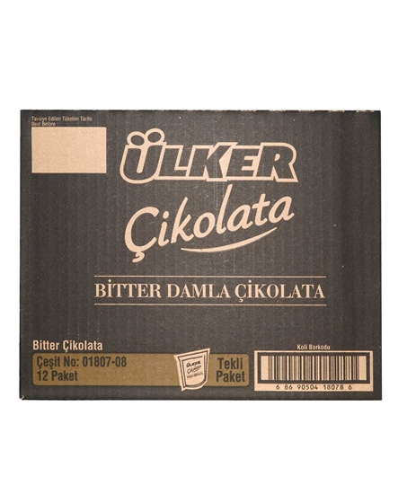 Picture of ÜLKER DAMLA ÇİKOLATA BİTTER 150gr 12 Lİ