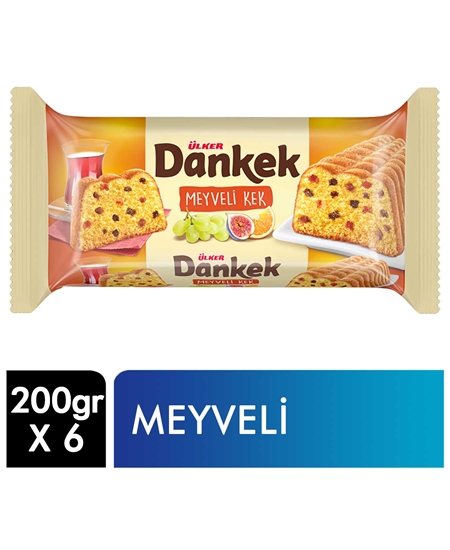 Picture of ÜLKER DANKEK ÇAY SAATİ MEYVELİ KEK 200GR 6 LI