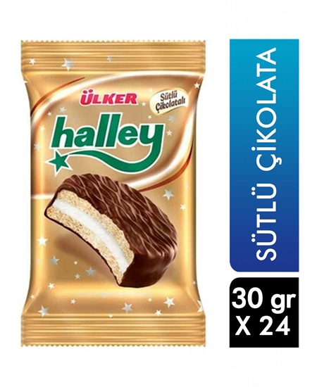 Picture of ÜLKER HALLEY ÇİKOLATA KAPAMALI BİSKÜVİ 30GR 24 LÜ
