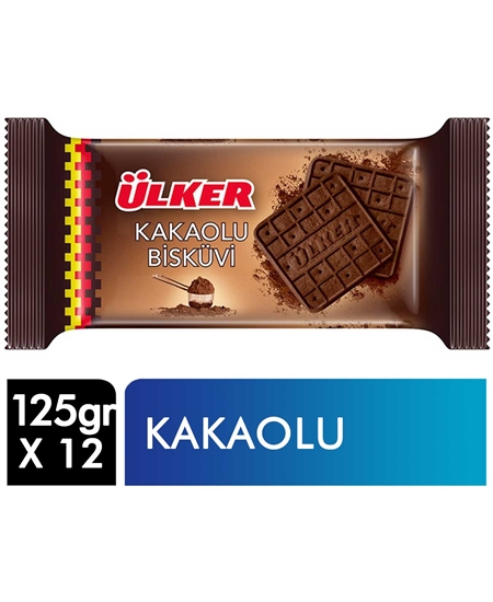 Picture of ÜLKER KAKAOLU BİSKÜVİ 125GR 12 Lİ