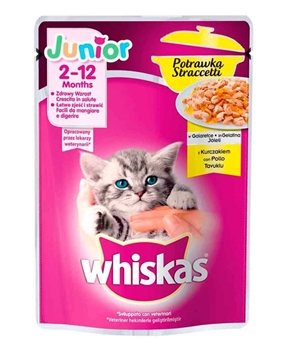 Whiskas Pouch Yavru Kedi Maması Tavuk Güveç 85 gr Picture of Whiskas Pouch Yavru Kedi Maması Tavuk Güveç 85 gr