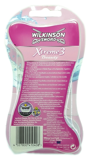 Picture of Wilkinson Sword Xtreme3 Beauty Woman Shaving Blade 4's