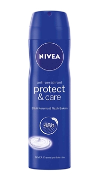 Nivea Deodorant Women 150 ml Protect & Care nivea, nivea dedorant, nivea kadın deodorant, kadın deodorant, ter kokusu önleyici, ter önleyici, nivea protect&care deodorant 150 ml satın al, nivea protect&care deodorant 150 ml fiyat