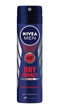 Nivea Men Deodorant 150 ml Dry Impact Plus nivea, nivea dedorant, nivea erkek deodorant, erkek deodorant, ter kokusu önleyici, ter önleyici, nivea Dry Impact Plus 150 ml satın al, nivea Dry Impact Plus 150 ml fiyat