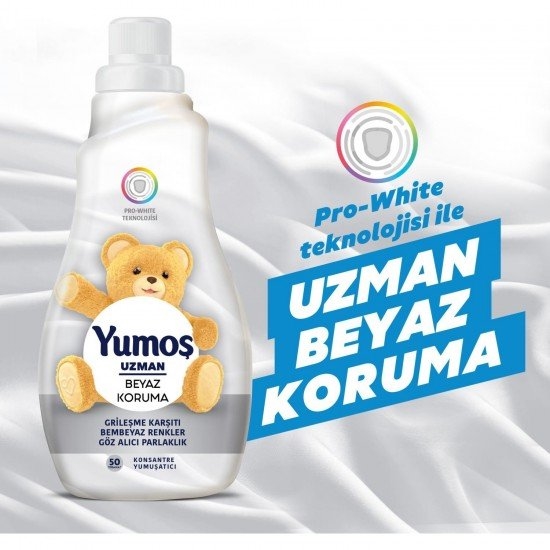 Picture of Yumoş Çamaşır Yumuşatıcı 1200 ml Uzman Beyaz Koruma
