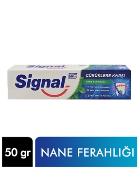 Signal Diş Macunu Çürüklere Karşı Nane 50 ml signal,nane, diş macunu, signal diş macunu, nane ferahlığı, çürük karşıtı,50 ml, signal diş macunu