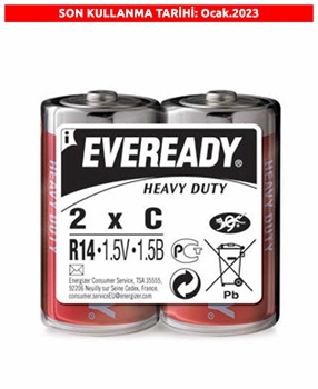 Eveready C HD 2'li Poşet Orta Boy Pil Picture of Eveready C HD 2'li Poşet Orta Boy Pil