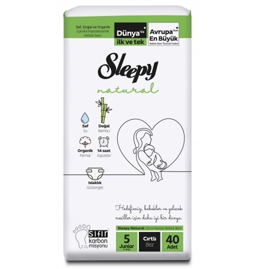 Picture of Sleepy Natural Bebek Bezi No:5 44'lü Junior Jumbo
