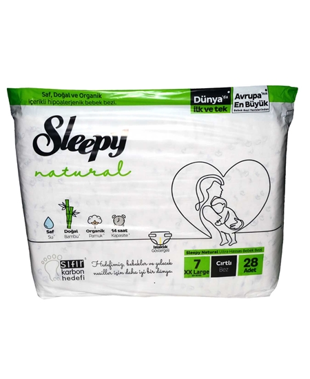 Picture of Sleepy Natural Bebek Bezi No:7 28'li XXLarge Jumbo