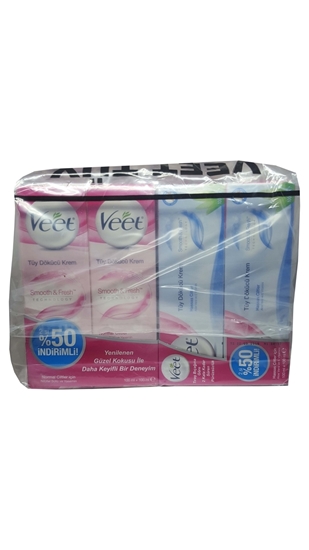 Picture of P-Veet Smooth Fresh Hassas Ciltler İçin Tüy Dökücü Krem 100 ml 2'li Avantajlı Paket