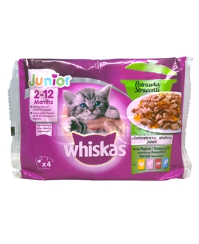 Whiskas Pouch Yavru Kedi Maması Karışık Güveç 85 gr X 4'lü Paket Picture of Whiskas Pouch Yavru Kedi Maması Karışık Güveç 85 gr X 4'lü Paket
