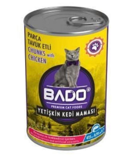 Picture of Bado Yetişkin Yaş Kedi Maması 415 gr Tavuk Etli