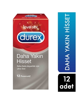 X-Durex Daha Yakın Hisset Prezervatif 12'li Picture of X-Durex Daha Yakın Hisset Prezervatif 12'li