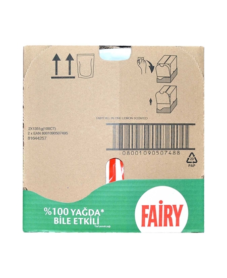 Picture of Fairy Dishwasher Tabs All in One 100's Lemon