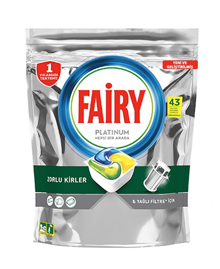 Picture of Fairy Dishwasher Tabs 43's Platinum - Lemon