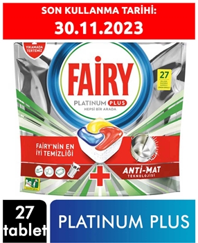 Fairy Platinium Plus 27 Yıkama Bulaşık Makinesi Tableti 	fairy, bulaşık makinesi kapsülü, fairy platinium tablet, bulaşık makinesi tableti,fairy fiyatları,fairy tablet fiyatları,toptan fairy,toptan fairy fiyatları,toptan fairy satın al