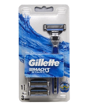Gillette Mach3 Start Shaving Razor + 3 Refill Razor Blade gillette, permatik, tıraş bıçağı, permatik tıraş bıçağı, jilet, permatik jilet, permatik satın al, permatik fiyat, çift bıçaklı permatik, çift jiletli permatik, mavi permatik, permatik mach 3, gillette + yedekli tıraş,toptan satın al,toptan kozmetik ürünleri,toptantr mağazacılık