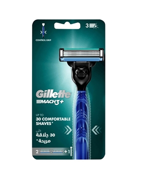 Gillette Mach3 Shaving Razor 2 Up Picture of Gillette Mach3 Shaving Razor 2 Up