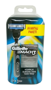P-Gillette Mach3 Shaving Razor 3 Pieces Refill Razor Blade Picture of P-Gillette Mach3 Shaving Razor 3 Pieces Refill Razor Blade