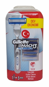 Gillette Mach3 Turbo Shaving Razor + 5  Refill Blade gillette, mach3, mach 3, mak 3, gillette mach3 turbo, jilet, gilete, tıraş makinesi, tıraş bıçağı, gillette mach3 turbo tıraş makinesi satın al, gillette mach3 turbo tıraş makinesi fiyat, gillette mach3 turbo tıraş bıçağı fiyat, gillette mach3 turbo tıraş bıçağı satın al