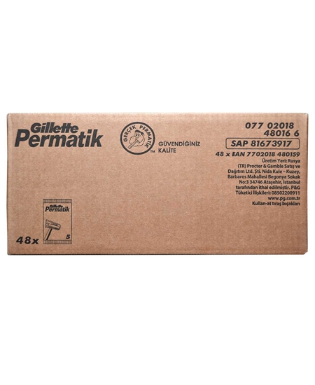Picture of Gillette Permatik Razor 5 Pack