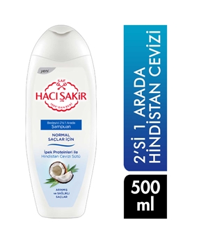 Hacı Şakir 2 in 1 Shampoo 500 ml Coconut Milk Picture of Hacı Şakir 2 in 1 Shampoo 500 ml Coconut Milk