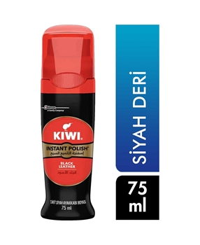 Kiwi Liquid Shoe Polish 75 ml Black Leather kiwi, kivi, ayakkabı boyası, krem ayakkabı boyası, siyah ayakkabı boyası, kösele ayakkabı boyası, deri ayakkabı boyası, ayakkabı boyası fiyatları, ayakkabı boyası satın al