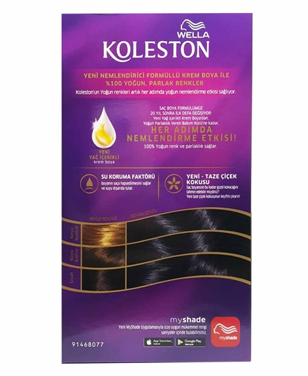 Picture of P-Koleston Kit Saç Boyası Mavi Siyah 2/8