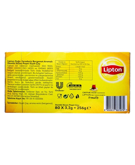 Picture of Lipton Doğu Karadeniz Demlik Poşet Çay 80'li
