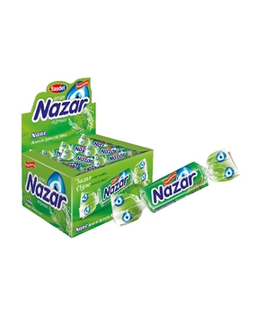 Nazar Sakız 100'lü Paket Nane Aromalı Şekersiz Picture of Nazar Sakız 100'lü Paket Nane Aromalı Şekersiz