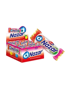 Nazar Sakız 100'lü Paket Çilek Aromalı Şekerli Balonlu Picture of Nazar Sakız 100'lü Paket Çilek Aromalı Şekerli Balonlu