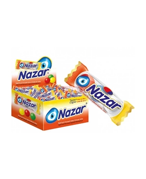 Nazar Sakız 100'lü Paket Tuttu Frutti Aromalı Şekerli Balonlu Picture of Nazar Sakız 100'lü Paket Tuttu Frutti Aromalı Şekerli Balonlu