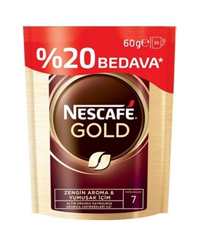 Nescafe Gold 60 g Soluble Coffee nescafe, nescafe gold, neskafe, neskafe gold, çözünebilir kahve, toz kahve, neskafe kahve, nescafe kahve, kahve
